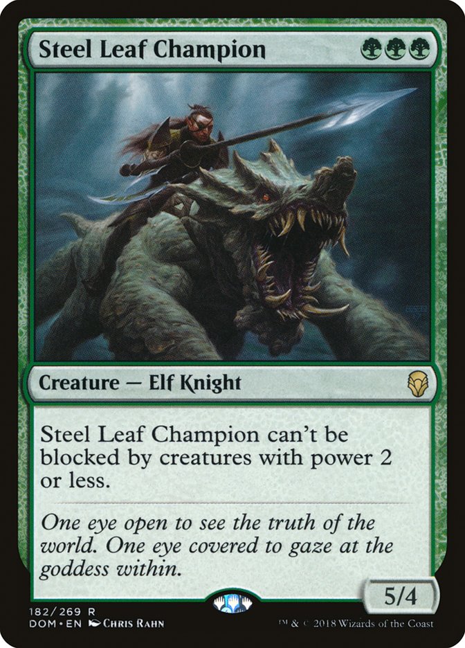 Steel Leaf Champion [Dominaria] | Good Games Morley