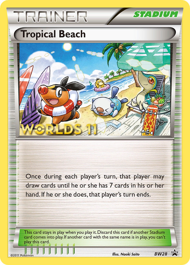 Tropical Beach (BW28) (Finalist) [Black & White: Black Star Promos] | Good Games Morley