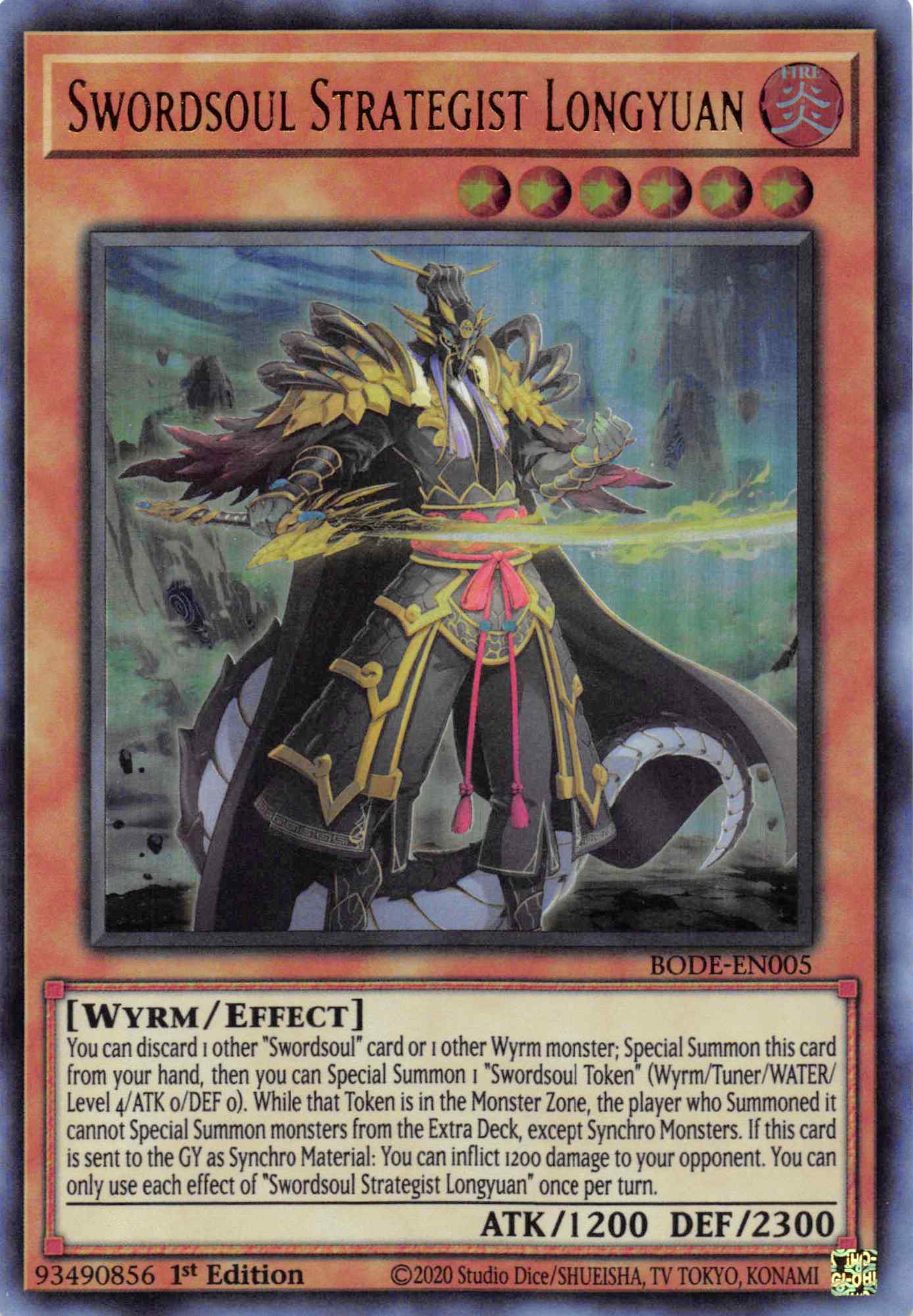 Swordsoul Strategist Longyuan [BODE-EN005] Ultra Rare | Good Games Morley