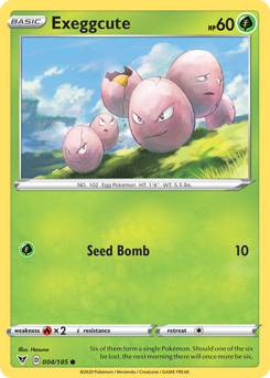 Exeggcute (004/185) [Sword & Shield: Vivid Voltage] | Good Games Morley