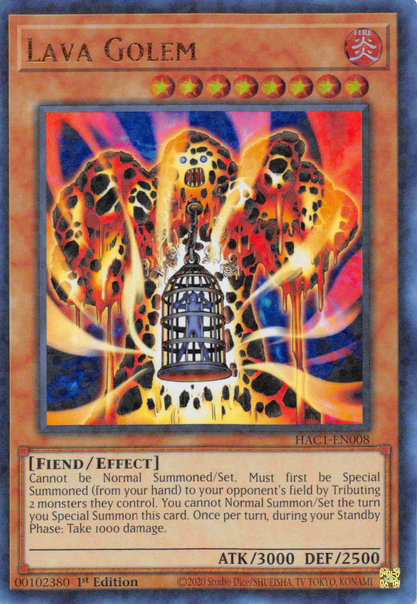 Lava Golem (Duel Terminal) [HAC1-EN008] Parallel Rare | Good Games Morley