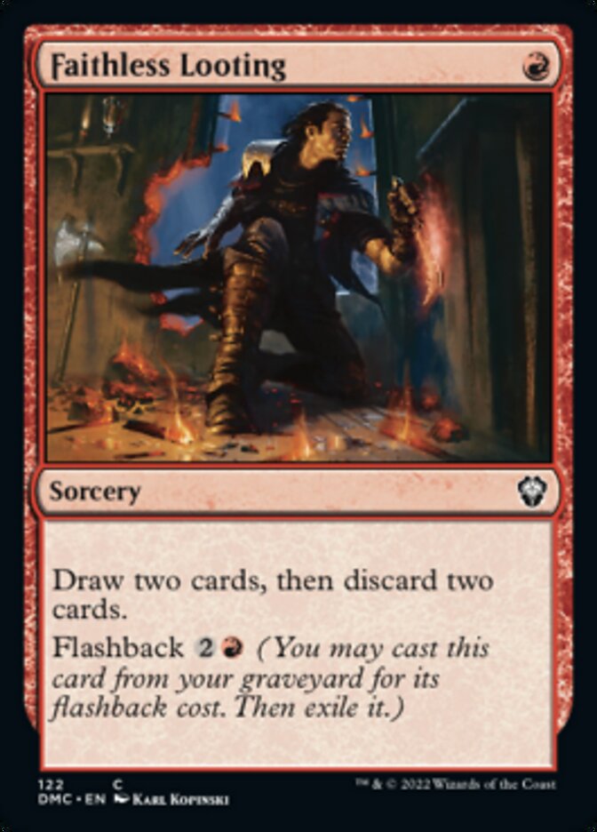 Faithless Looting [Dominaria United Commander] | Good Games Morley