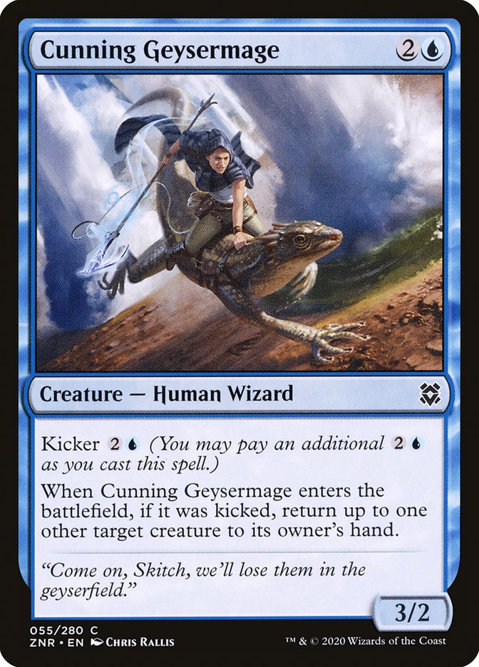 Cunning Geysermage [Zendikar Rising] | Good Games Morley