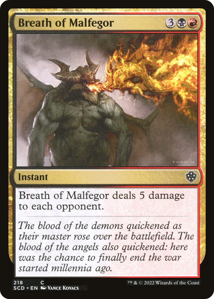 Breath of Malfegor [Starter Commander Decks] | Good Games Morley
