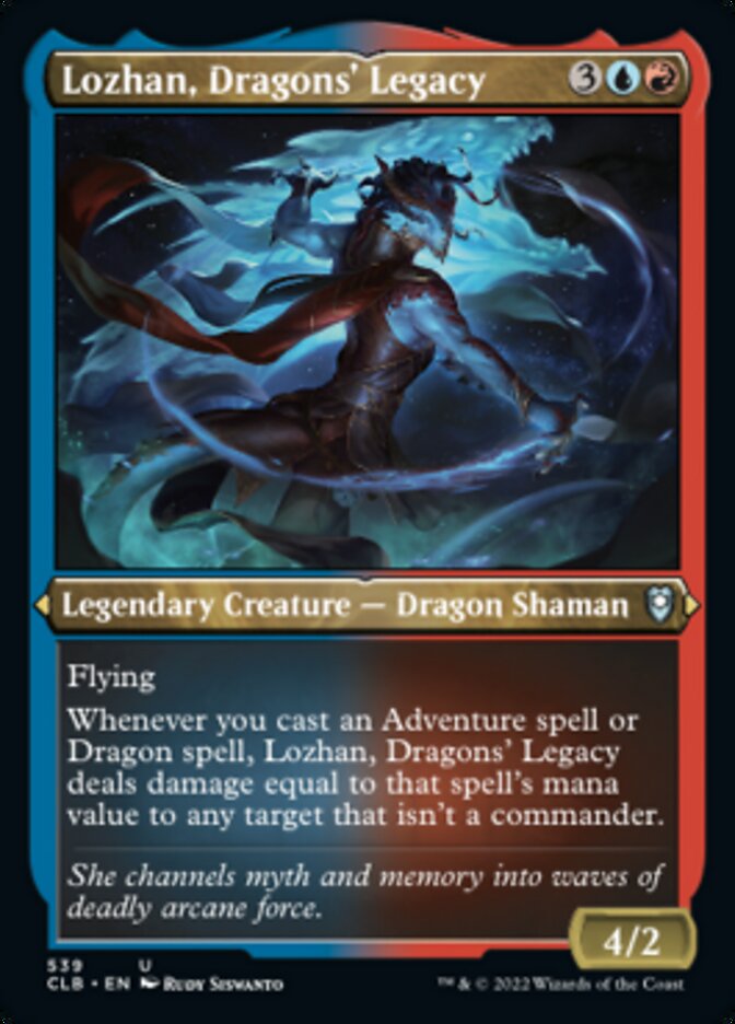 Lozhan, Dragons' Legacy (Foil Etched) [Commander Legends: Battle for Baldur's Gate] | Good Games Morley
