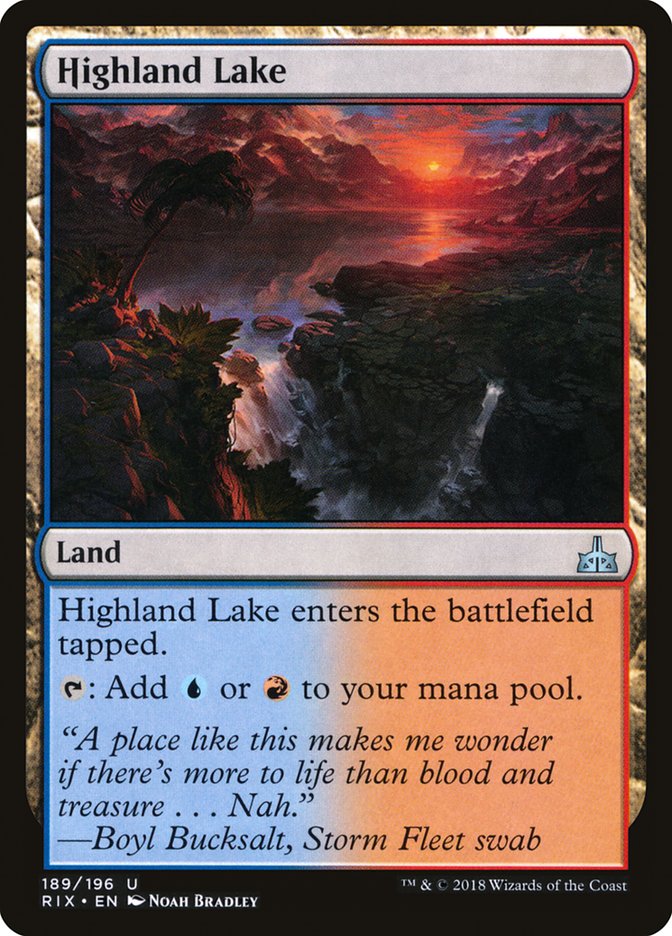 Highland Lake [Rivals of Ixalan] | Good Games Morley