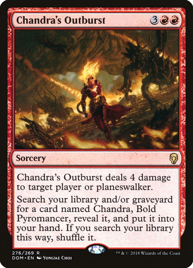 Chandra's Outburst [Dominaria] | Good Games Morley