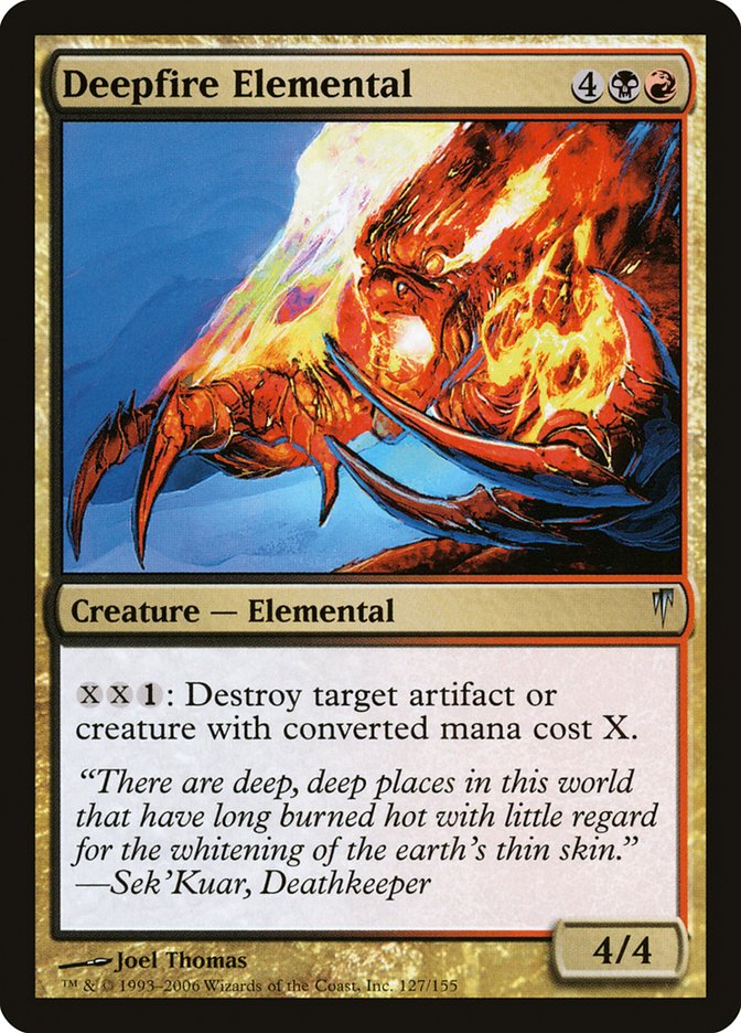 Deepfire Elemental [Coldsnap] | Good Games Morley