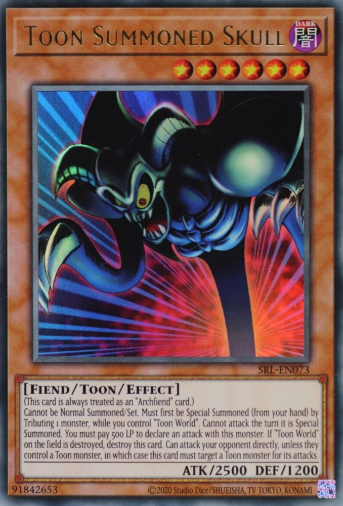 Toon Summoned Skull (25th Anniversary) [SRL-EN073] Ultra Rare | Good Games Morley