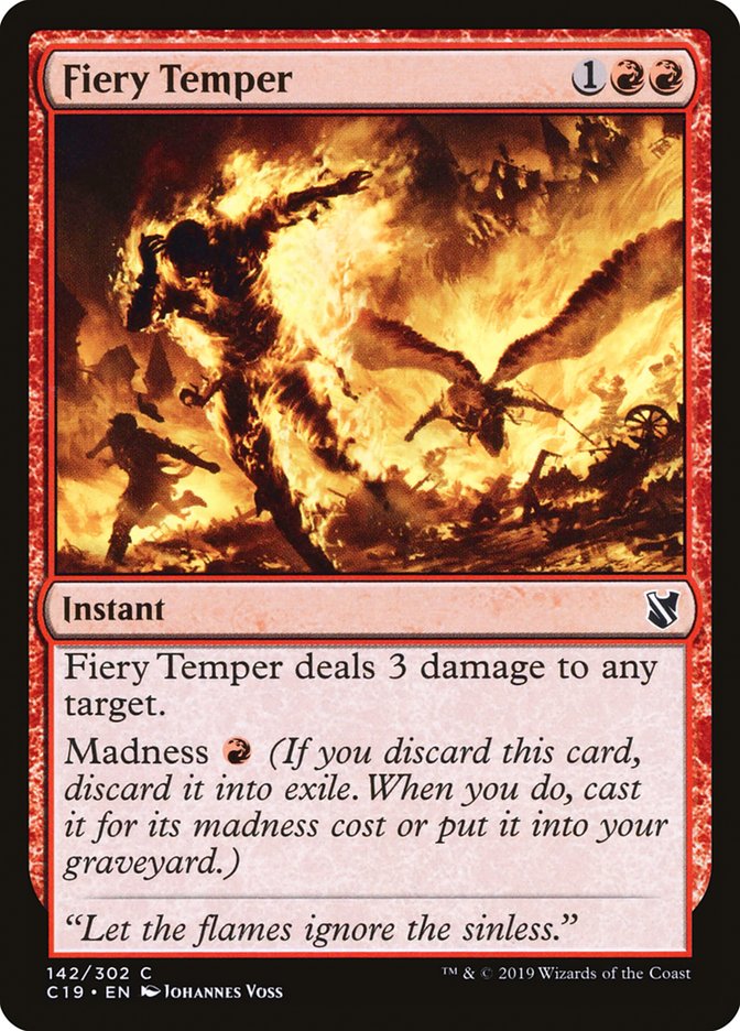 Fiery Temper [Commander 2019] | Good Games Morley