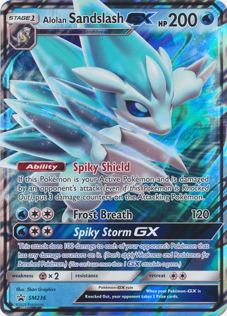 Alolan Sandslash GX (SM236) (Jumbo Card) [Sun & Moon: Black Star Promos] | Good Games Morley