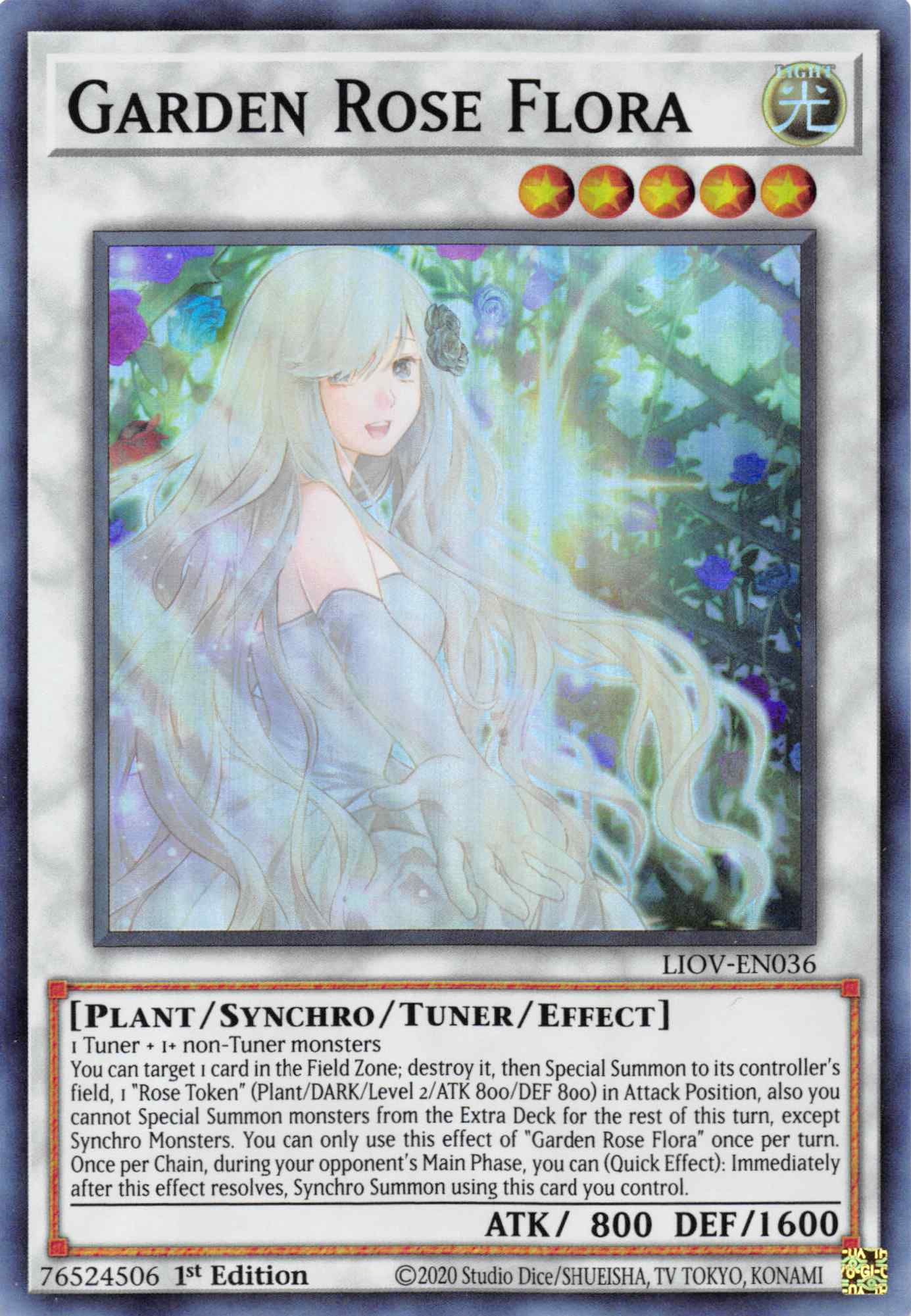 Garden Rose Flora [LIOV-EN036] Super Rare | Good Games Morley