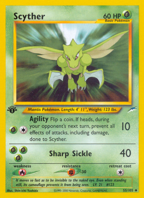 Scyther (55/105) [Neo Destiny 1st Edition] | Good Games Morley