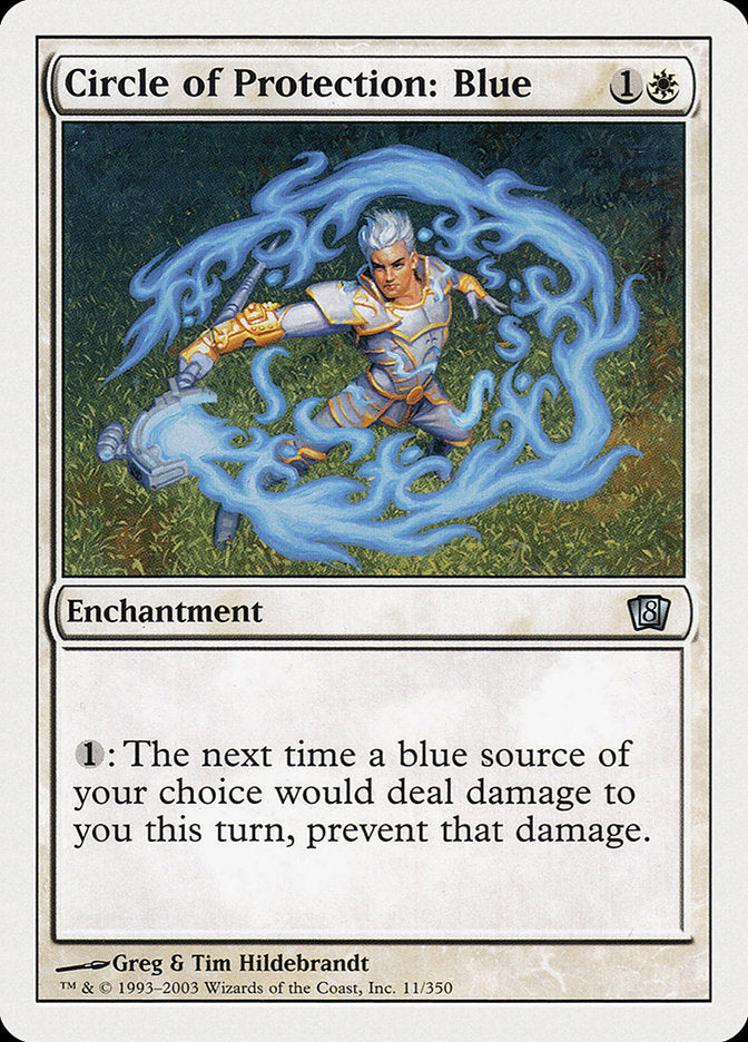 Circle of Protection: Blue [Eighth Edition] | Good Games Morley