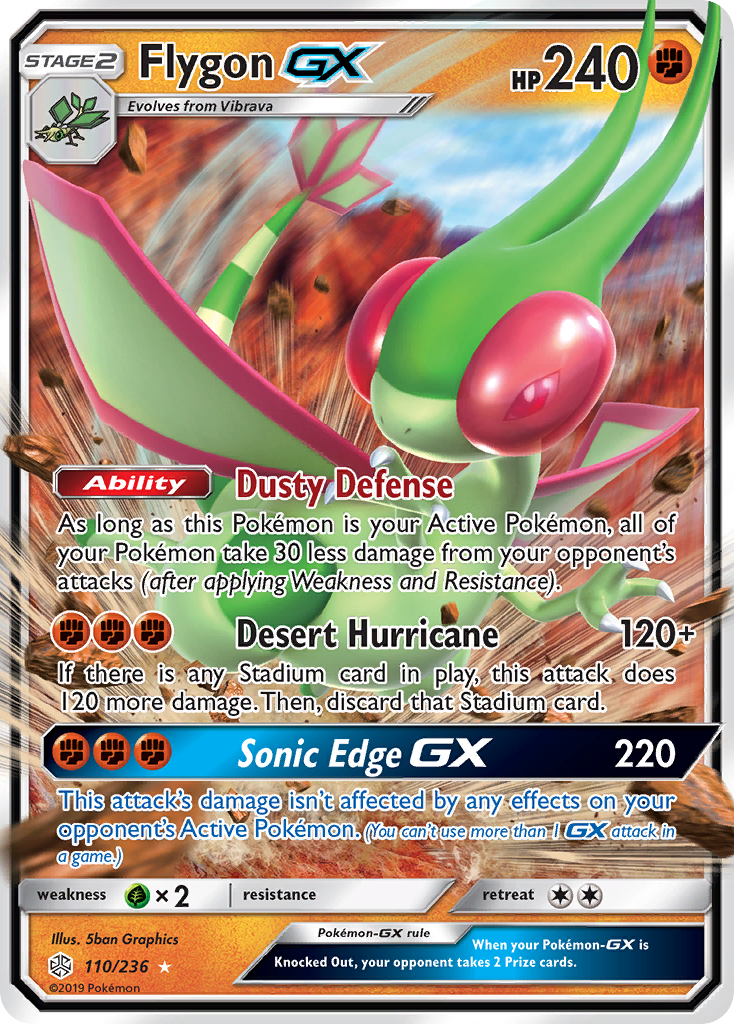 Flygon GX (110/236) [Sun & Moon: Cosmic Eclipse] | Good Games Morley