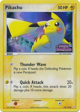Pikachu (78/110) (Stamped) [EX: Holon Phantoms] | Good Games Morley