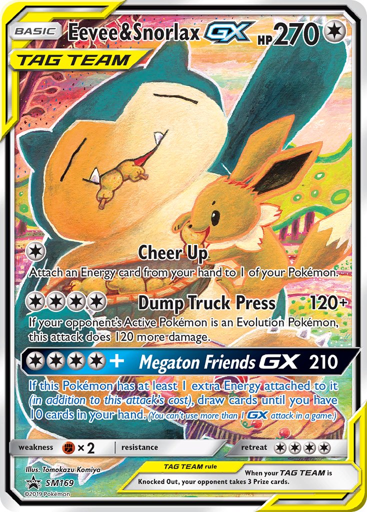 Eevee & Snorlax GX (SM169) [Sun & Moon: Black Star Promos] | Good Games Morley