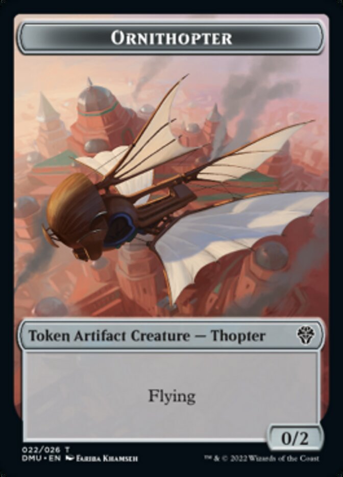 Ornithopter Token [Dominaria United Tokens] | Good Games Morley