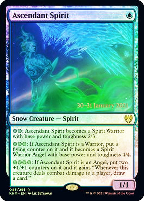 Ascendant Spirit [Kaldheim Prerelease Promos] | Good Games Morley