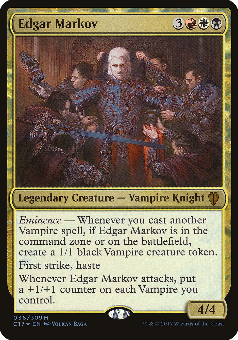 Edgar Markov (Oversized) [Commander 2017 Oversized] | Good Games Morley