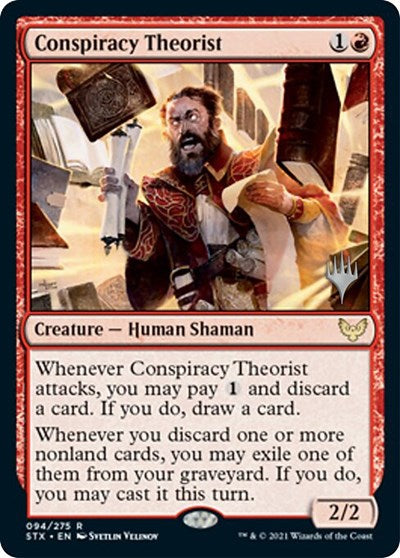 Conspiracy Theorist (Promo Pack) [Strixhaven: School of Mages Promos] | Good Games Morley