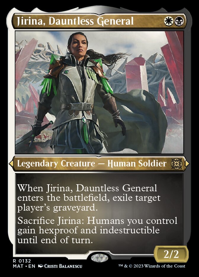 Jirina, Dauntless General (Foil Etched) [March of the Machine: The Aftermath] | Good Games Morley