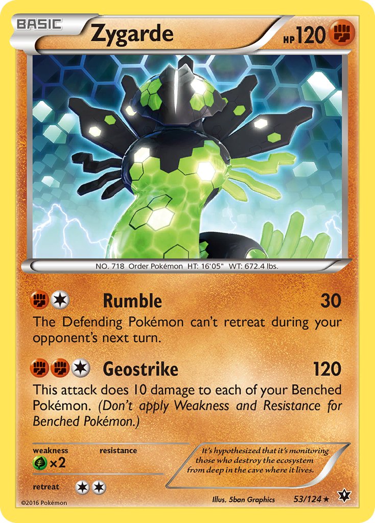 Zygarde (53/124) (Theme Deck Exclusive) [XY: Fates Collide] | Good Games Morley