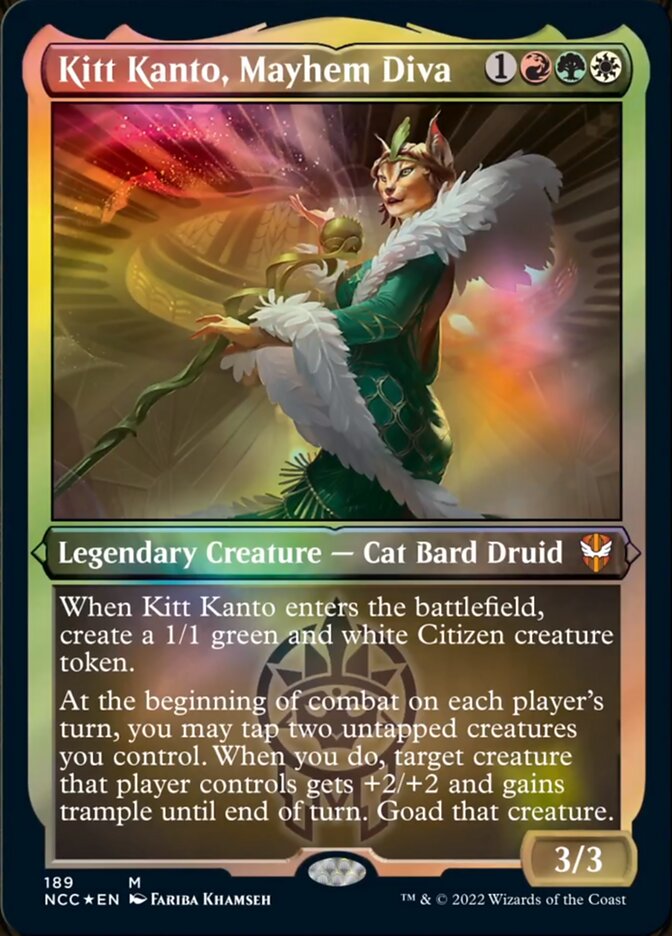 Kitt Kanto, Mayhem Diva (Display Commander) [Streets of New Capenna Commander] | Good Games Morley