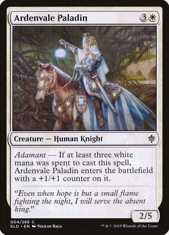 Ardenvale Paladin [Throne of Eldraine] | Good Games Morley