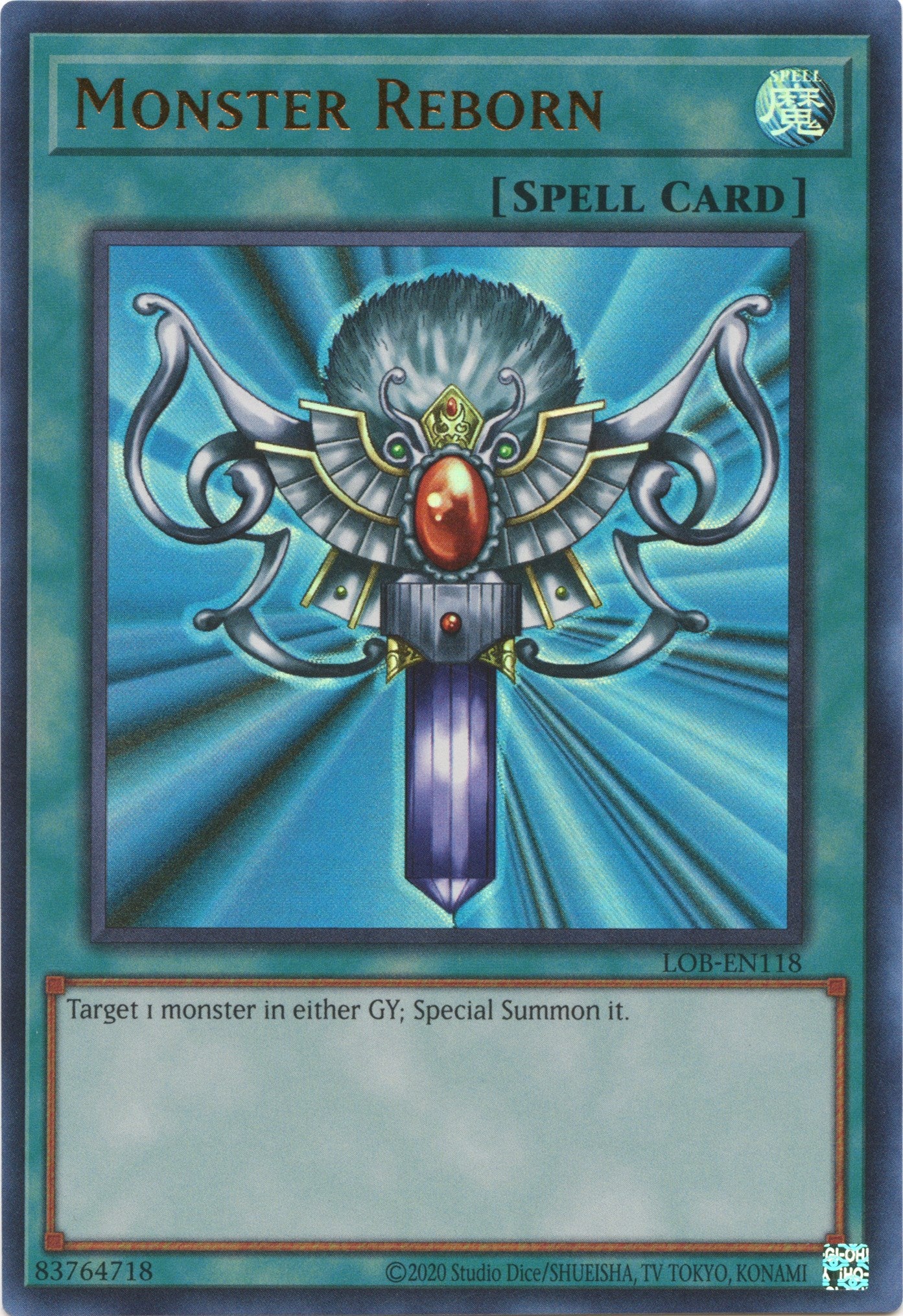 Monster Reborn (25th Anniversary) [LOB-EN118] Ultra Rare | Good Games Morley