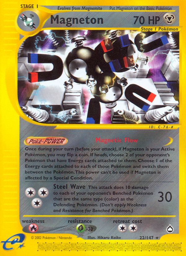 Magneton (22/147) [Aquapolis] | Good Games Morley