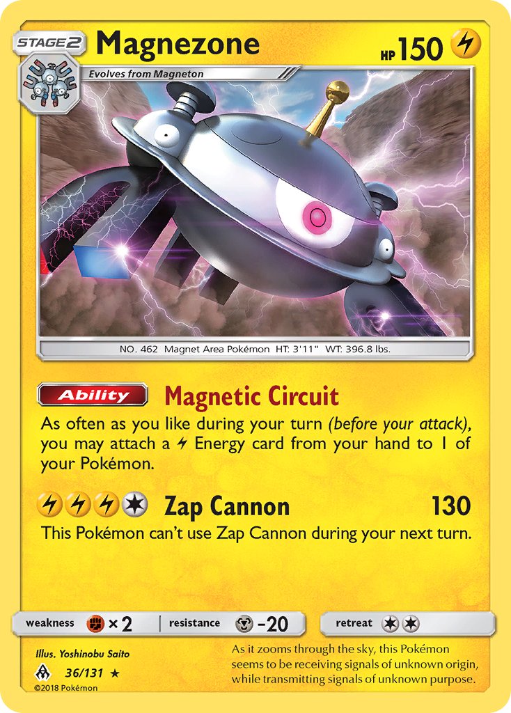 Magnezone (36/131) (Prerelease Kit Exclusive) (Theme Deck Exclusive) [Sun & Moon: Forbidden Light] | Good Games Morley