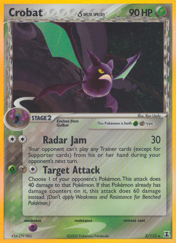 Crobat (2/113) (Delta Species) [EX: Delta Species] | Good Games Morley