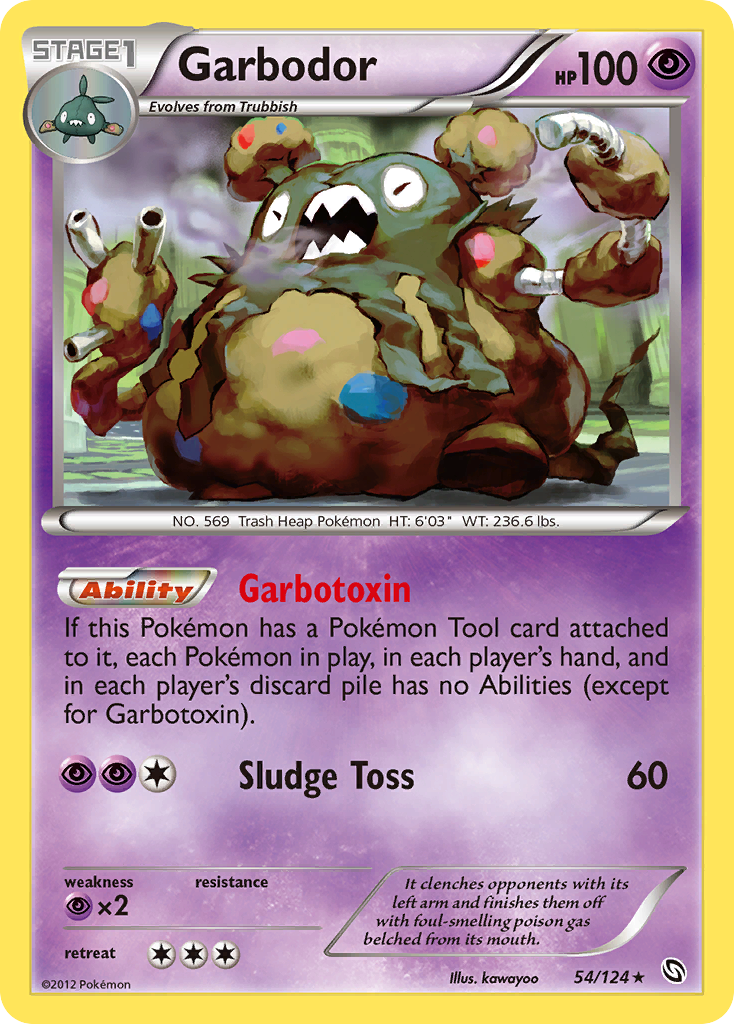 Garbodor (54/124) [Black & White: Dragons Exalted] | Good Games Morley