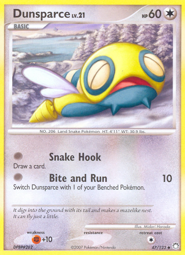 Dunsparce (47/123) [Diamond & Pearl: Mysterious Treasures] | Good Games Morley