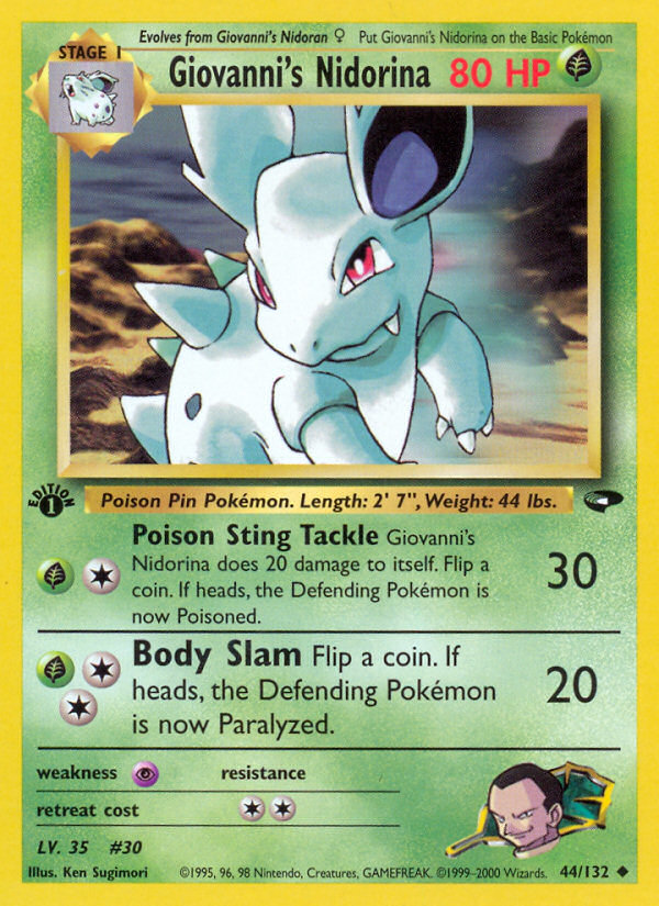 Giovanni's Nidorina (44/132) [Gym Challenge 1st Edition] | Good Games Morley