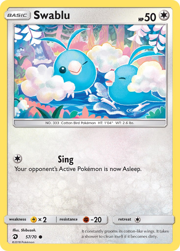 Swablu (57/70) [Sun & Moon: Dragon Majesty] | Good Games Morley