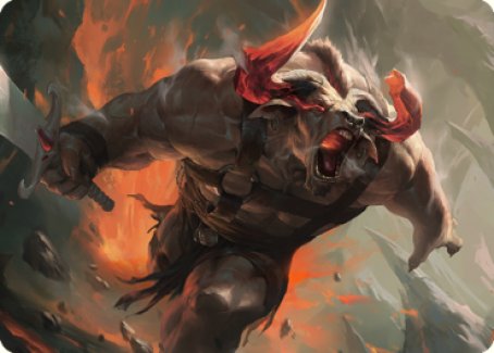 Furious Bellow Art Card [Dominaria United Art Series] | Good Games Morley