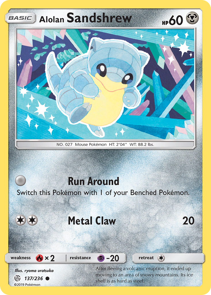 Alolan Sandshrew (137/236) [Sun & Moon: Cosmic Eclipse] | Good Games Morley