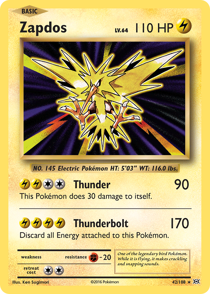 Zapdos (42/108) [XY: Evolutions] | Good Games Morley