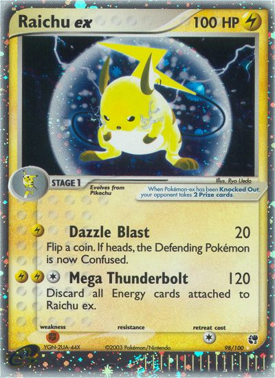 Raichu ex (98/100) [EX: Sandstorm] | Good Games Morley