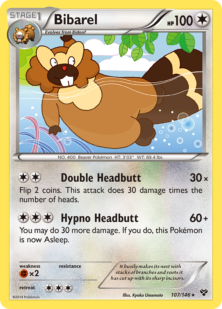 Bibarel (107/146) [XY: Base Set] | Good Games Morley