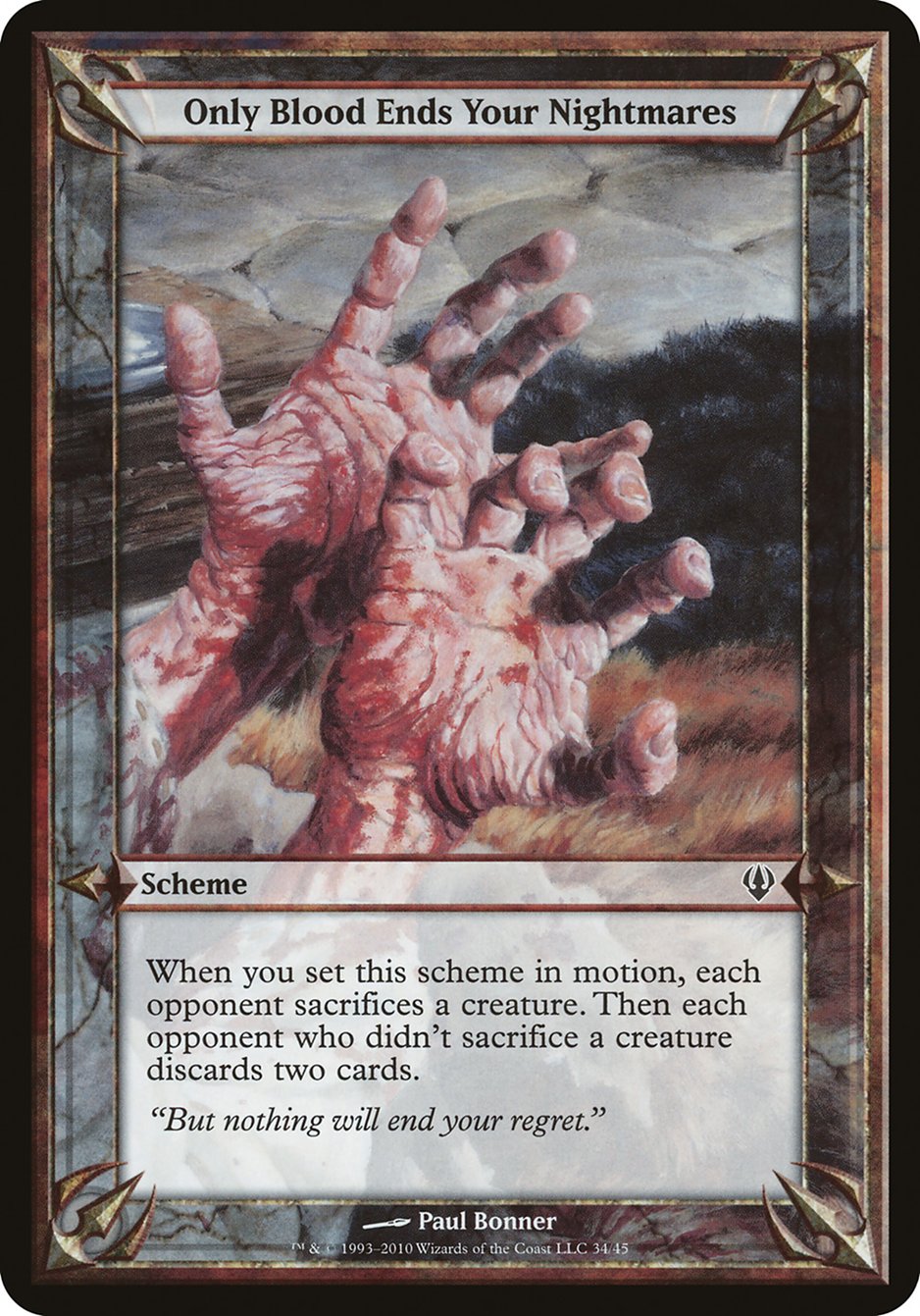 Only Blood Ends Your Nightmares (Schemes) [Archenemy Schemes] | Good Games Morley