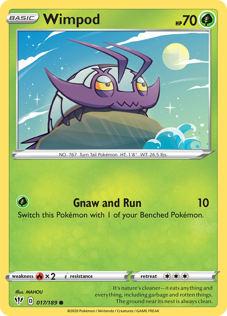 Wimpod (017/189) [Sword & Shield: Darkness Ablaze] | Good Games Morley