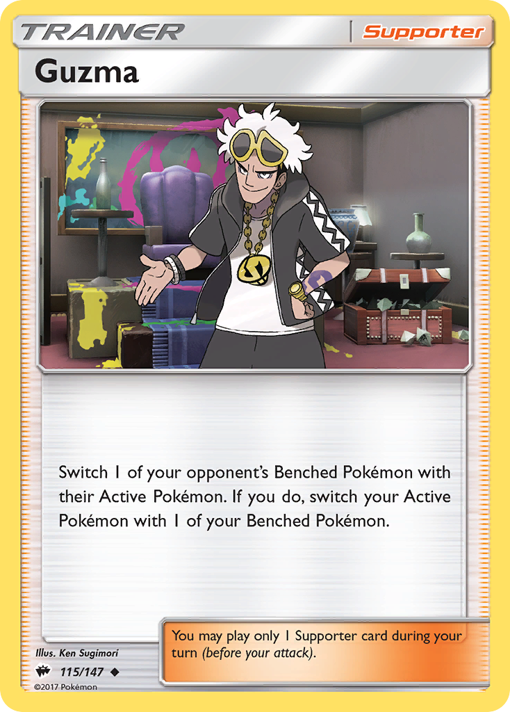 Guzma (115/147) [Sun & Moon: Burning Shadows] | Good Games Morley