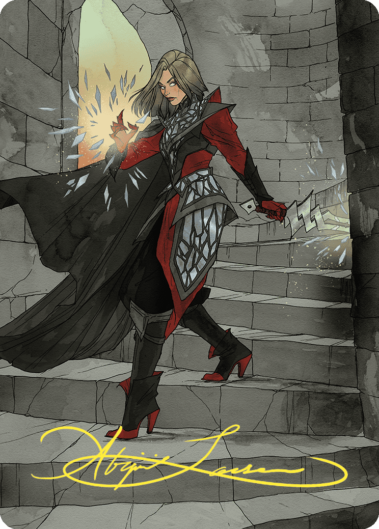 Rowan, Scion of War Art Card (59/81) (Gold-Stamped Signature) [Wilds of Eldraine Art Series] | Good Games Morley