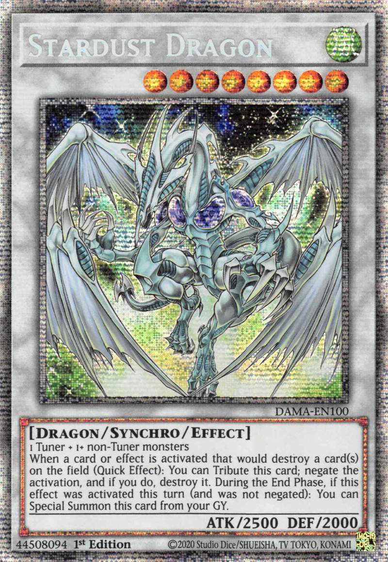 Stardust Dragon [DAMA-EN100] Starlight Rare | Good Games Morley