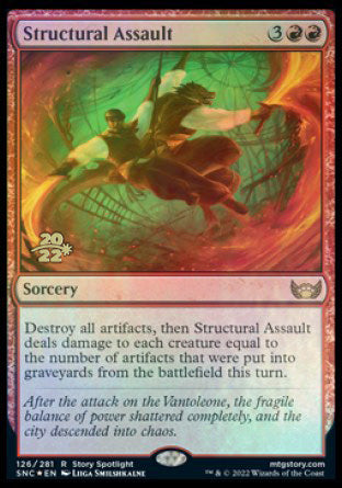 Structural Assault [Streets of New Capenna Prerelease Promos] | Good Games Morley