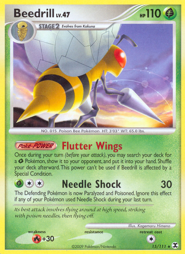 Beedrill (15/111) [Platinum: Rising Rivals] | Good Games Morley