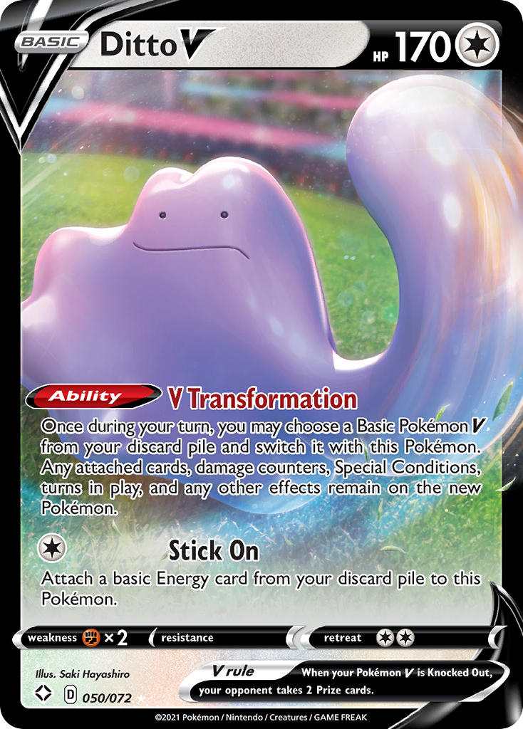 Ditto V (050/072) [Sword & Shield: Shining Fates] | Good Games Morley
